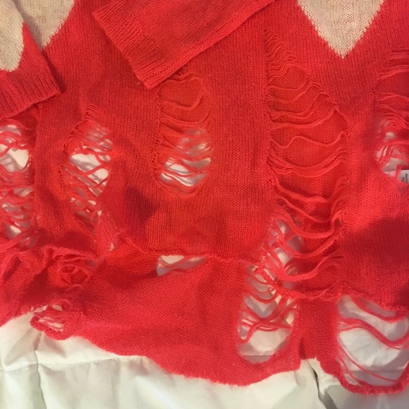 Distressed Patterned Sweater - Picture 2 of 3